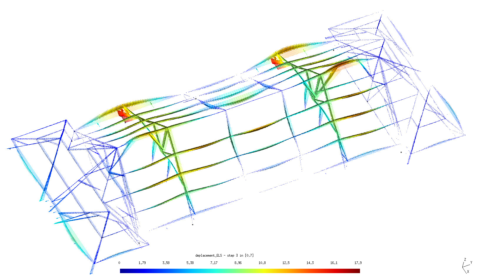 Watermaal-Bosvoorde, BE - berekende verplaatsingen.